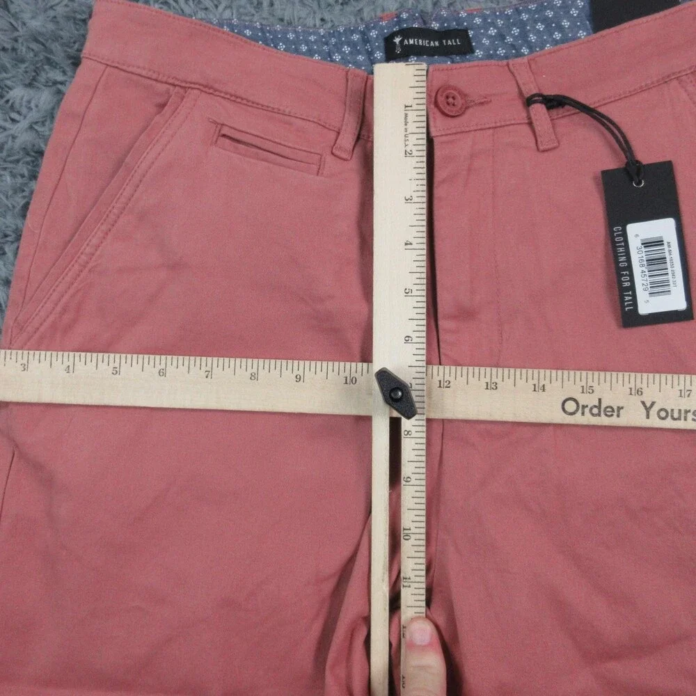 American Tall Shorts Mens 32T Pink Chino Flat Front Casual Big & Tall 31x12* NWT